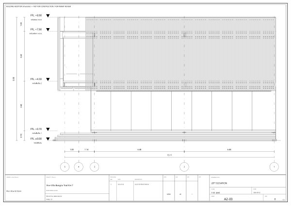 Sheet A2-03 — Left Elevation